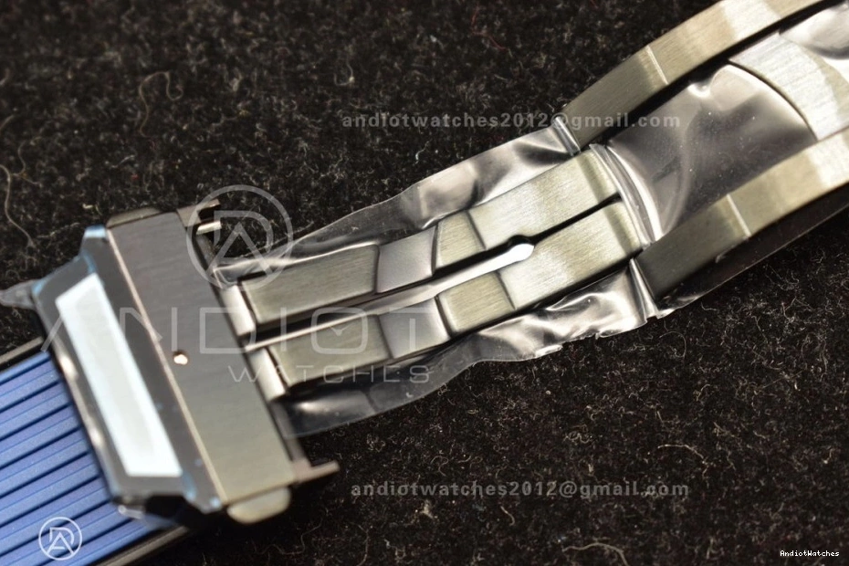 894 Big Skeleton Best Edition on 1:1 RG Hublot Strap Rubber Blue A Unico Dial ZF Blue Bang NewStyle 0509